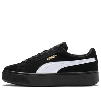 Puma (WMNS) PUMA Vikky Stacked Retro Casual Skateboarding Shoes Black 369144-03