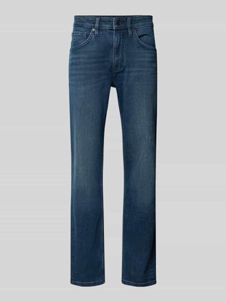 s.Oliver Red Label Tapered Fit Jeans aus Baumwol-Mix in Dunkelblau, Gr&ouml;&szlig;e 30/30