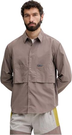Columbia Chill Creek Shirt - Heren - Outdoorjassen - Bruin - L - Nylon - Fitness