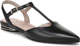Naturalizer Harlie Flat in Black Leather at Nordstrom, Size 6.5