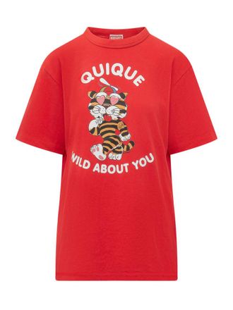 Kenzo Red Crew Neck T-Shirt