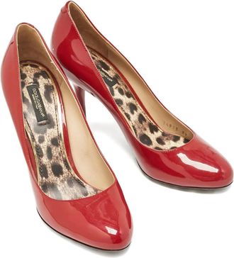 Dolce & Gabbana Pumps in pelle 100mm - Rosso