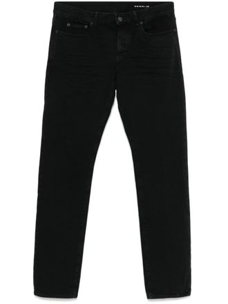 Saint Laurent slim jeans - men - Cotton/Bos Taurus - 30 - Black