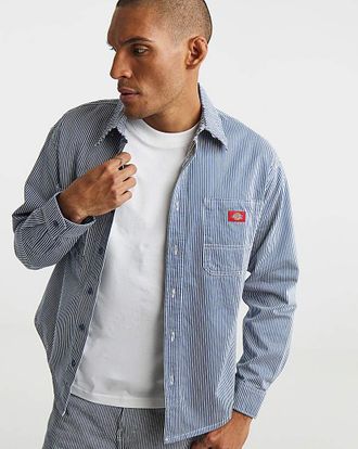 Dickies Long Sleeve Hickory Worker Shirt