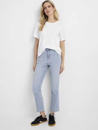 Yoga Jeans by Second Womens Emily distressed-detail stretch jean Fit: Slim leg, high rise