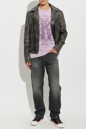 Diesel T-shirt T-NORM-AA8, Mens, Purple