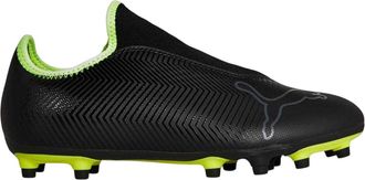 Puma Finesse leren voetbalschoenen voor heren, geschikt voor harde ondergrond (Zwart)