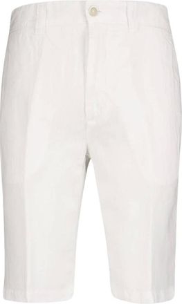 120% Lino Heren, Korte broeken, Wit, Maat: 3XL Linnen