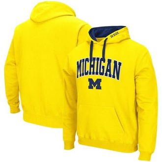 Colosseum Mens Colosseum Maize Michigan Wolverines Big & Tall Arch & Logo 2.0 Pullover Hoodie at Nordstrom, Size Xx-Large
