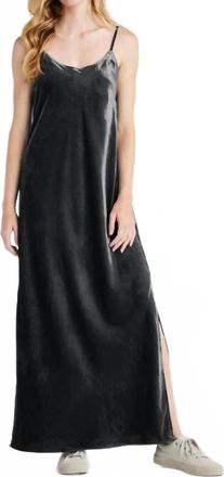 Splendid Velvet Breeze Slip Maxi Dress In Gray