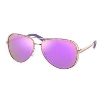 Michael Kors Chelsea Zonnebril - Dames - Accessoires - Geel - Maat: 59 MM