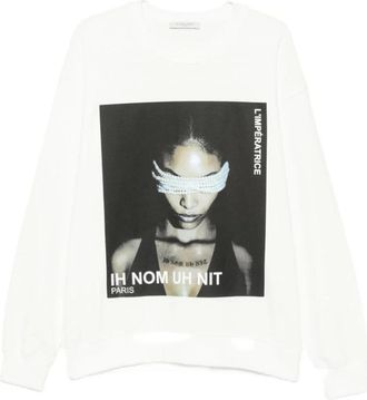 Ih Nom Uh Nit IH NOM UH Nit, Hombre, Sudaderas, Blanco, Talla: L