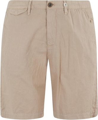 Myths Zand Linnen Katoenen Shorts - Heren - Korte Broeken - Bruin - XL - Katoen - Korte Broeken