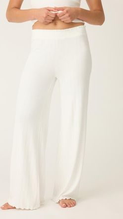 PJ Salvage Pointelle Pajama Pants in Ivory at Nordstrom, Size X-Large