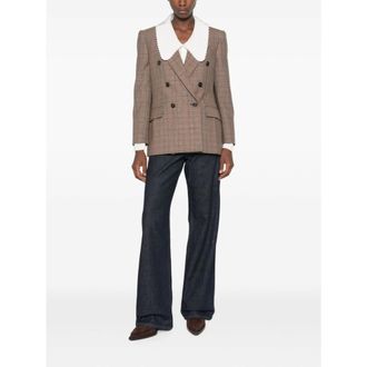 Chlo&eacute; Lunga Blazer - female - Chlo&eacute; - Blazers - Brown - S - Jackets