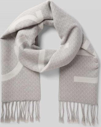 Calvin Klein Schal mit Ausfransungen in Mittelgrau, Größe 1