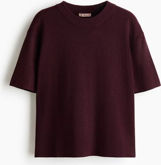 H&M Feinstrickshirt - Red