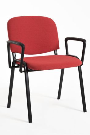 Regalos Miguel Sillas De Escritorio - Pack 4 Sillas Ofis Con Brazos - Rojo