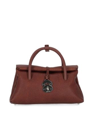 Zanellato Small Brown Leather Tote Handbag