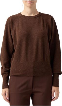 Federica Tosi Jersey de cuello redondo - Knitwear - Mujer - Marr&oacute;n - M