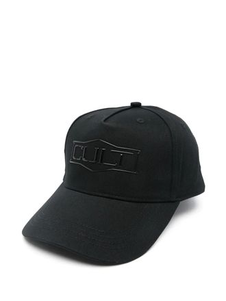 Cult logo-appliqu&eacute; cap - Black