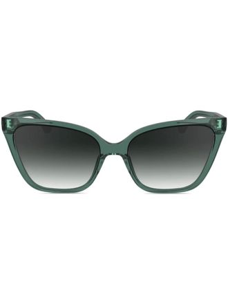 Calvin Klein rectangle-frame sunglasses - Green