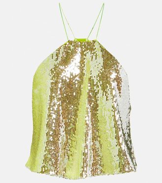 Dorothee Schumacher Top Glittering Nights con paillettes