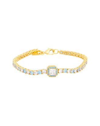 Crystal Haze 18K Plated Cz Statement Necklace