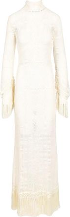 Taller Marmo New Mexico Jurk - Dames - Maxi kleedjes - Wit - S - Katoen - Kleedjes