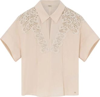 Gustav Blouses - Dames - Blouses - Beige - M - Overhemden
