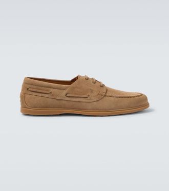 Tod's Gommino suede boat shoes