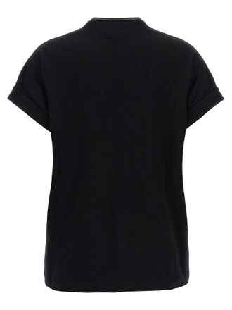 Brunello Cucinelli Womens Black Cotton T-Shirt