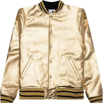 Rhude Bomber Gold in pelle - Giallo