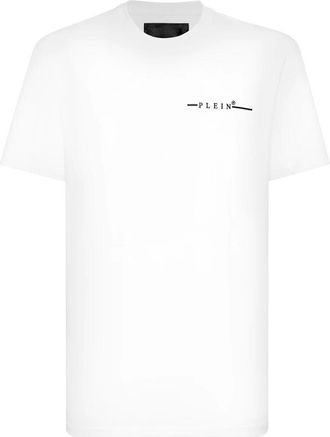 Philipp Plein T-Shirt Ronde Hals - Heren - T-shirts - Wit - 2XL - Katoen - Tops