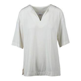 Max Mara T-Shirts, female, Beige, Size: M Blusa in Jersey