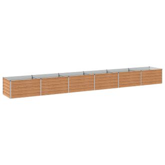 vidaXL Cama De Jard&iacute;n Elevada Madera Marr&oacute;n 600 X 80 X 55 Cm Vidaxl