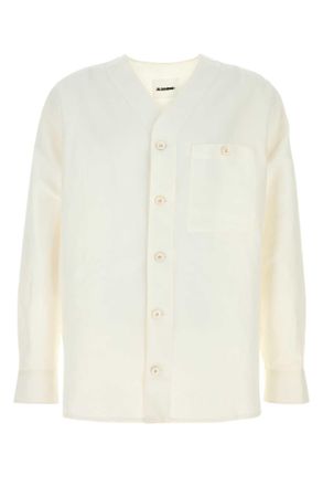 Jil Sander White Linen Blend Shirt