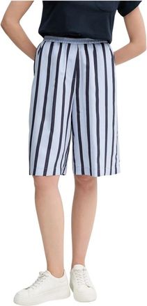 Sandro Ferrone Shorts met hoge taille - Dames - Korte Broeken - Blauw - L - Polyester - Korte Broeken