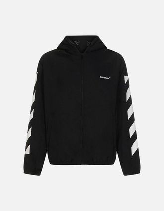 Off-white Mens Off-White Diag Light Padded Puffer Black Jacket - Black/Black - Size: 42/Regular