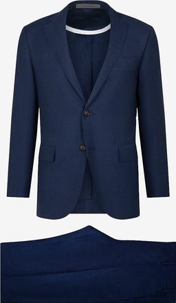 Corneliani Anzug aus Leinen und Schurwolle Leader