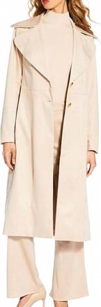 Trina Turk Starflower Coat In Beige