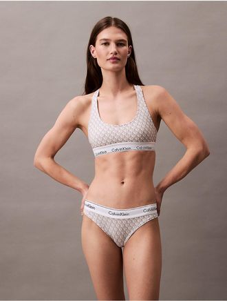 Calvin Klein Womens Icon Cotton Modal Bikini - Grey - XS