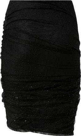 Pinko Pinko, Rokken, Dames, Zwart, L, Nylon, Korte Rok