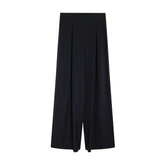 Max Mara Wide Trousers, female, Blue, Size: M Palude Trousers