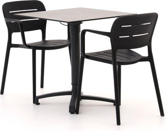 Forza Furniture Forza Pazzia/Canzo 70cm dining tuinset 3-delig verstelbaar