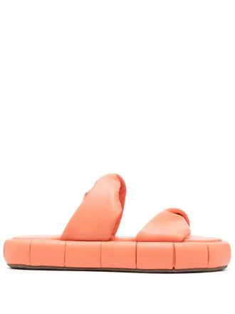 Themoir&egrave; Gewikkelde teenslippers - Oranje