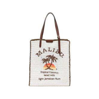 Anya Hindmarch Tote Bags, female, Multicolor, Size: ONE SIZE Corn Flakes Raffia Mini Tote