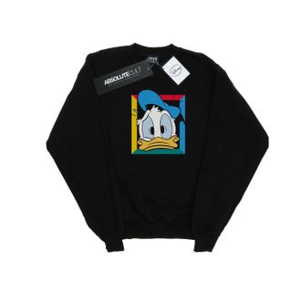 Disney Heren Donald Duck Paniek Sweatshirt (Zwart)