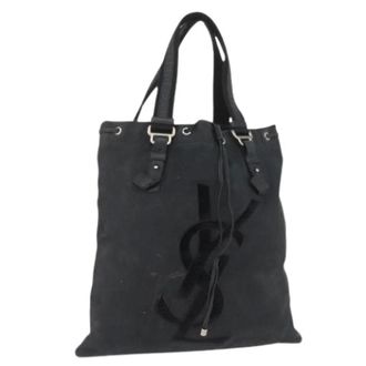 Saint Laurent Pre-owned Tote Bags, female, Black, Size: ONE SIZE Pre-owned Vintage Tote Bag