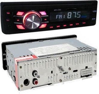 Trade Shop Trade Shop - Autoradio Stereo Por Car Letto Mp3 Usb Sd Aux Con Estraible Frontalino 1203